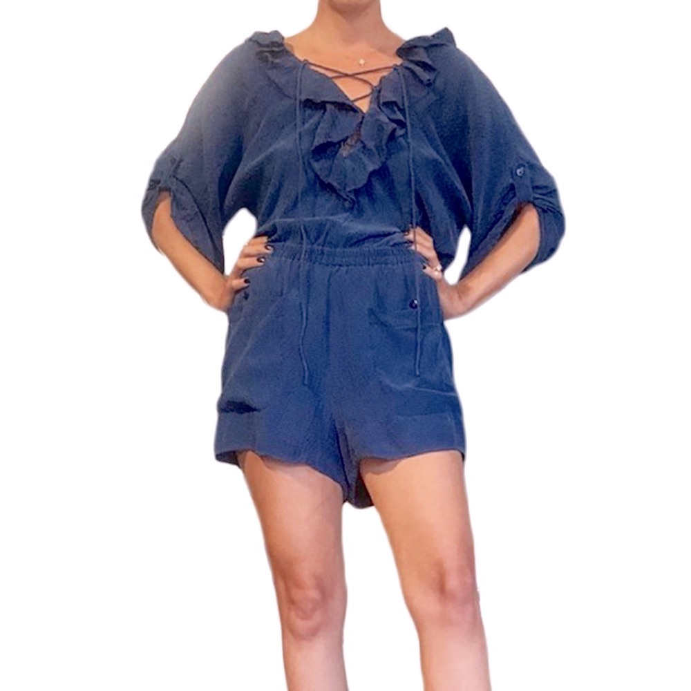 Rebecca Taylor Romper royal blue LIKE NEW!